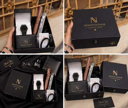 Men's Premium Gift Box – Watch Wallet Perfume Set