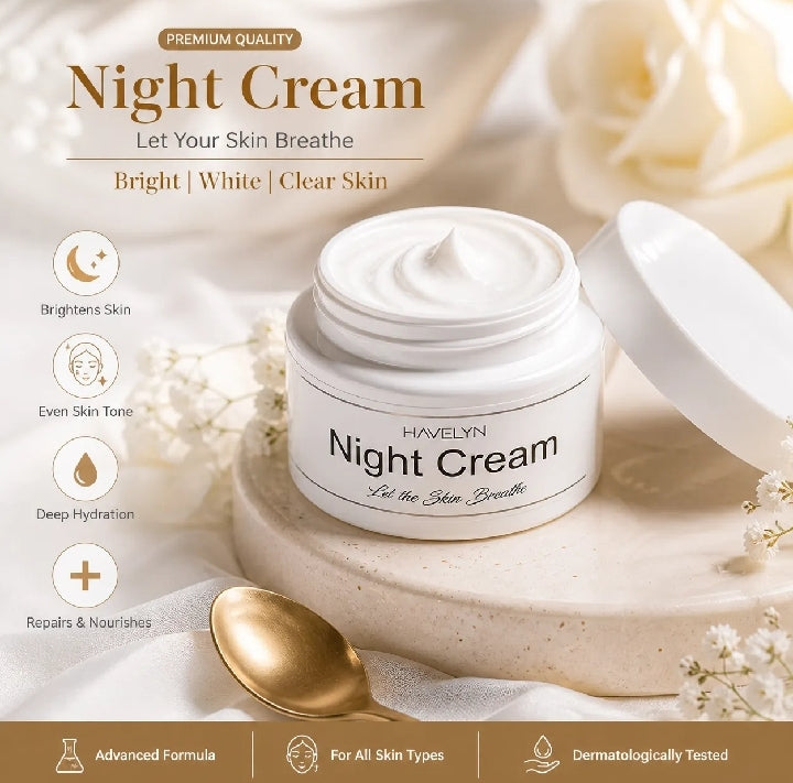 HAVELYN Night Cream for Bright, Smooth & Healthy Skin