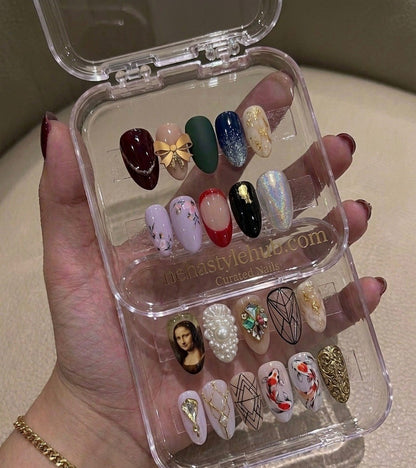 Luxury Curated Press-On Nails - Artistic Collection