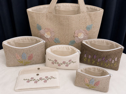 Bloom Essentials - Embroidered Pouch Close-up