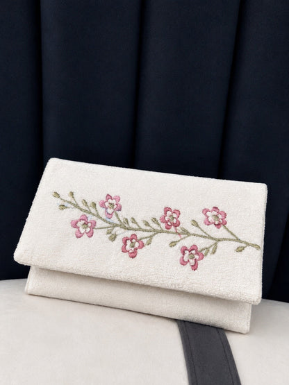 Bloom Essentials - White Cherry Blossom Wallet