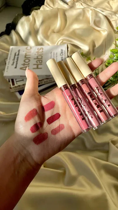 KS-ONE 6PCS Nude Matte Liquid Lipstick Set | Long Lasting Waterproof Velvet Lip Gloss for Women